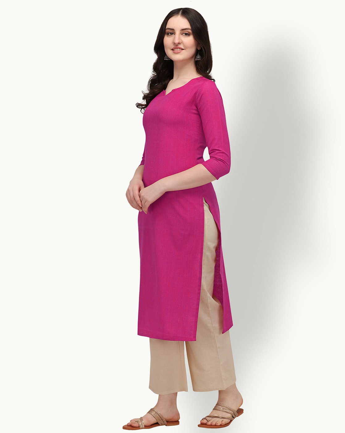 Buy Magenta Kurta Suit Sets for Women by Hritika Online | Ajio.com
