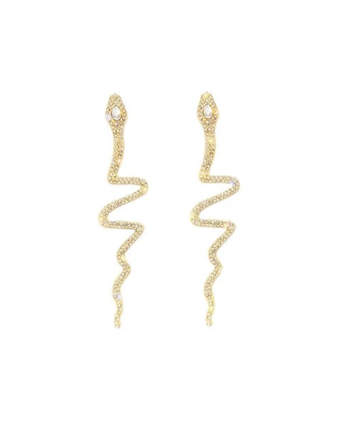 Double Wrap Diamond Snake Earrings – A.FIER LIFESTYLE