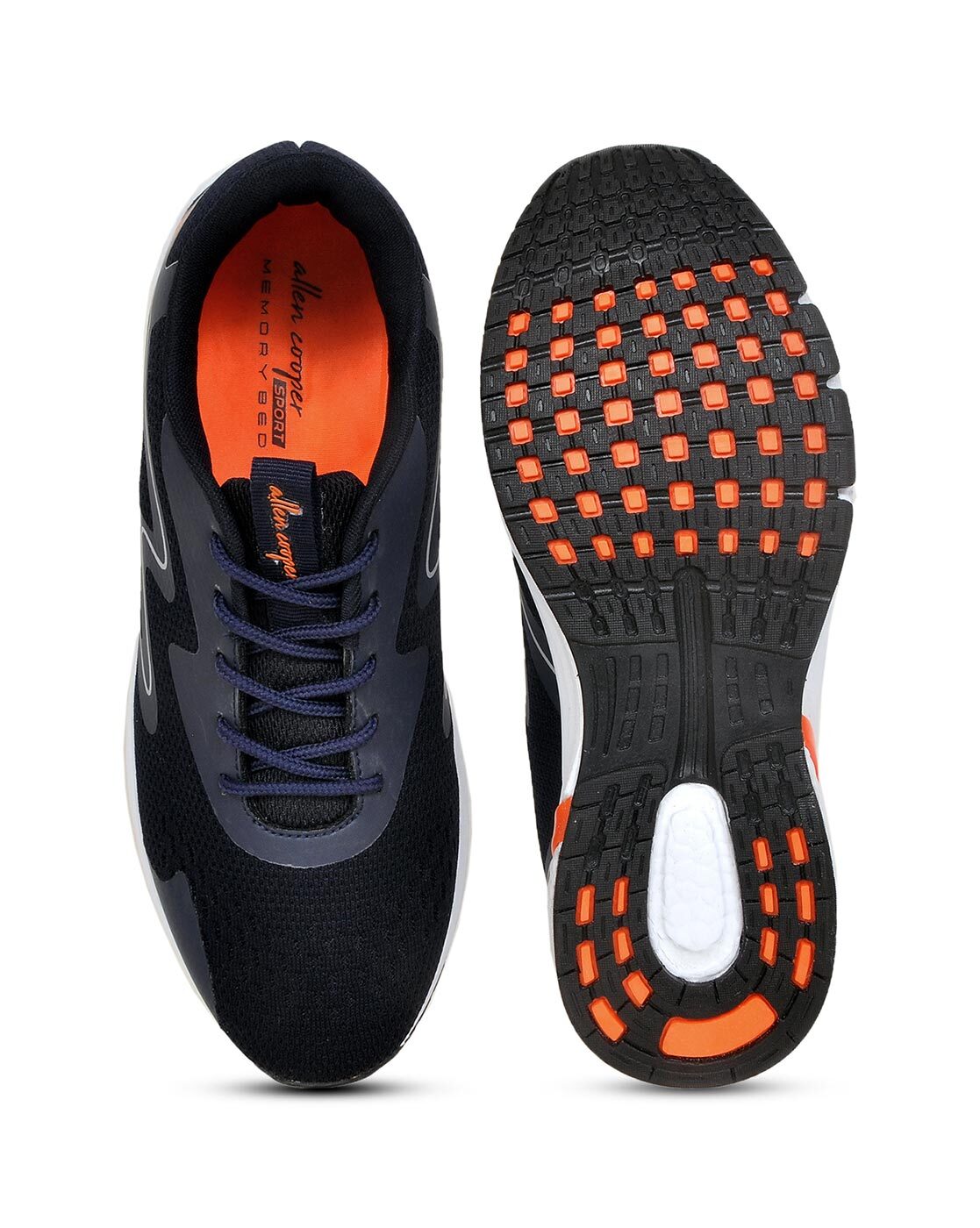 Allen cooper navy on sale blue running shoes