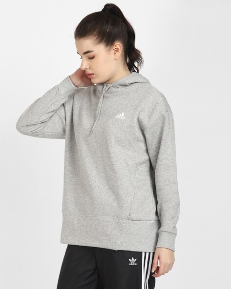 Womens gray hot sale adidas sweatshirt