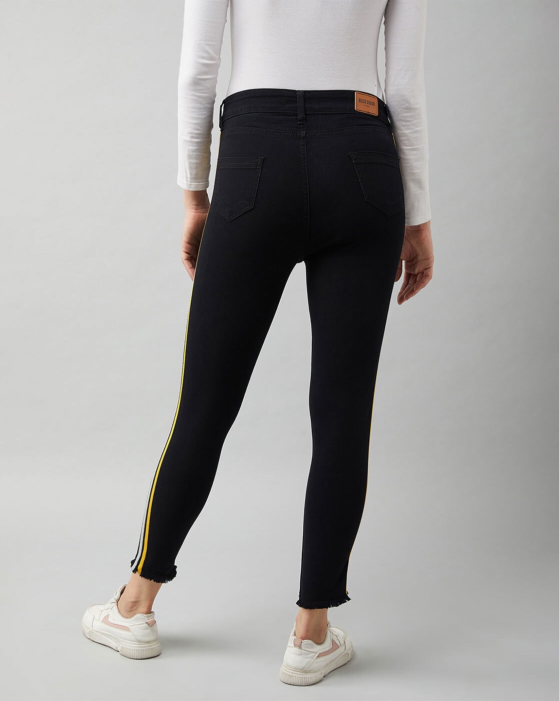 Plain Black Miss Chase Retro High Waist Jeggings Color at Rs 1079 in Kolkata