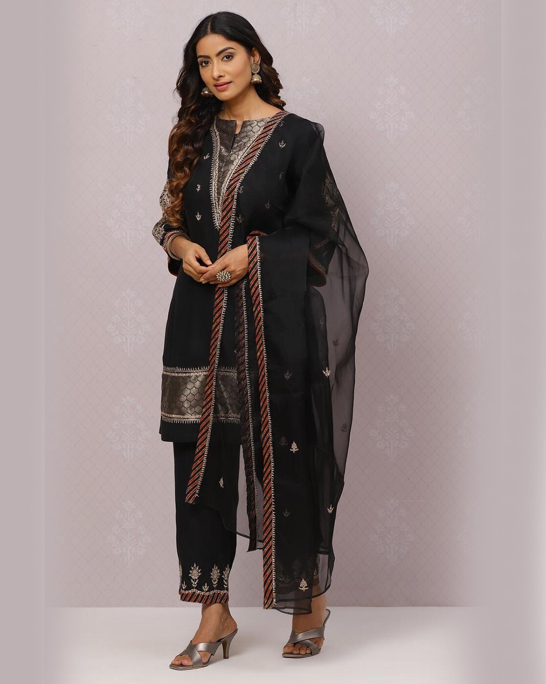 Buy BIBA Black Cotton Anarkali Suit Online at Low Prices in India -  Paytmmall.com