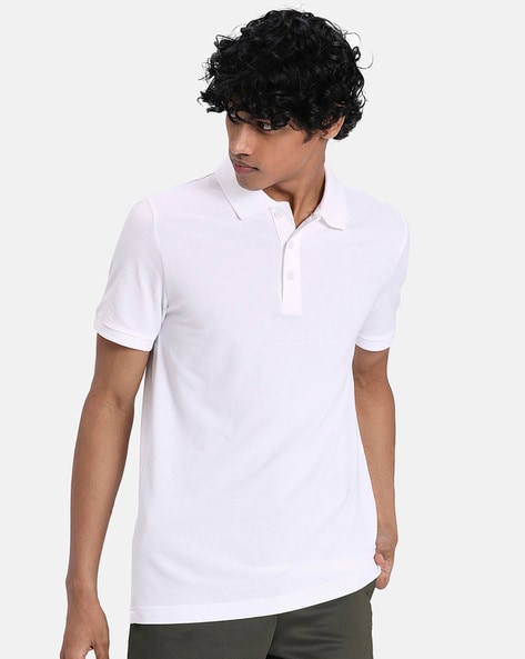 Puma Slim Fit Collar-Neck Polo T-shirt