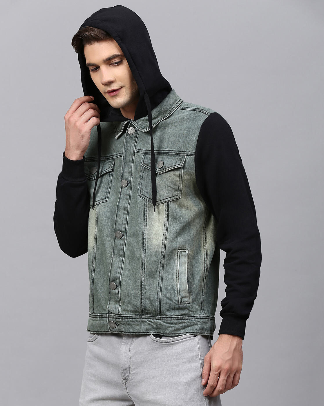 fashion nova hooded denim jacket