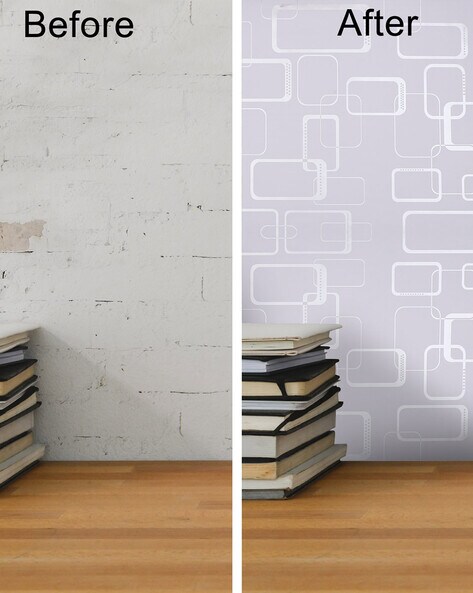 Self Adhesive Geometric Print Wallpaper