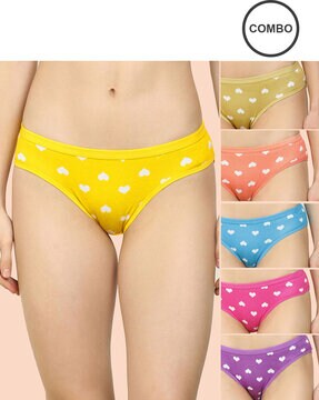 Pack of 6 Floral Print Hipster Panties