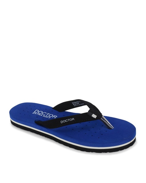 Buy Royal blue Flip Flop Slippers for Women by Doctor Extra Soft