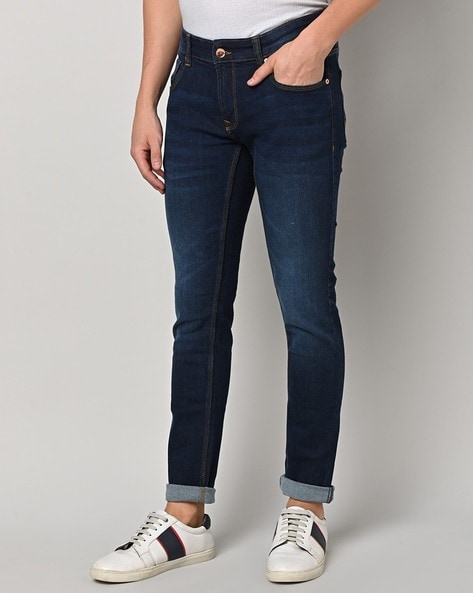 Spykar Mid-Wash Skinny Fit Jeans