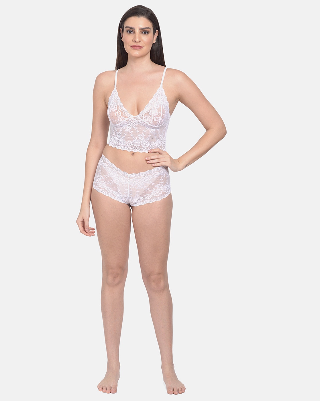 Buy online White Solid Bra And Panty Set from lingerie for Women by Mod &  Shy for ₹670 at 46% off