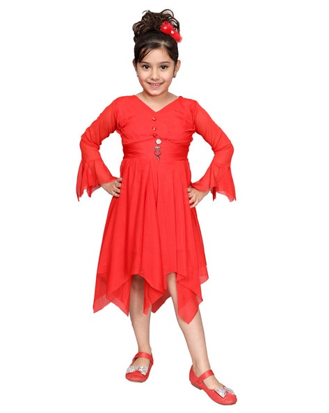 Poppies and Roses Big Girls 7-16 Cap Sleeve A-Line Tiered Midi Dress |  CoolSprings Galleria