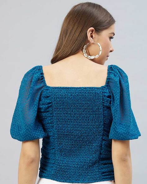 Buy Teal Blue Tops for Women by Rare Online