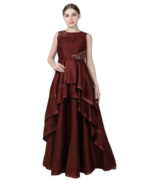 Buy Purple Dresses & Gowns for Women by MISS ETHNIK Online | Ajio.com