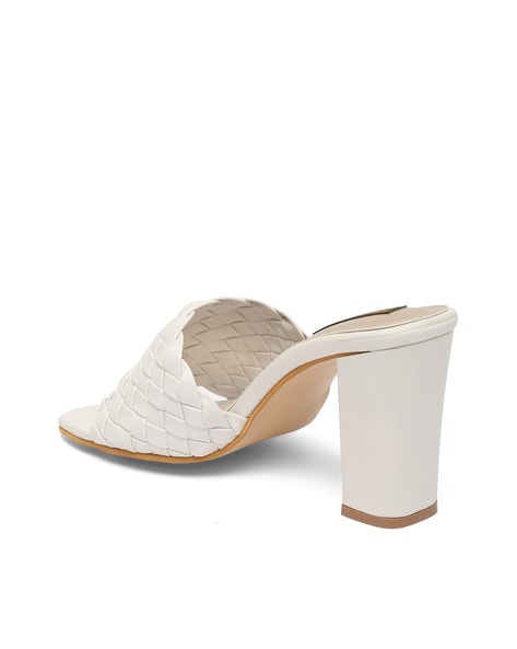 Buy White Heeled Sandals for Women by Flat n Heels Online Ajio