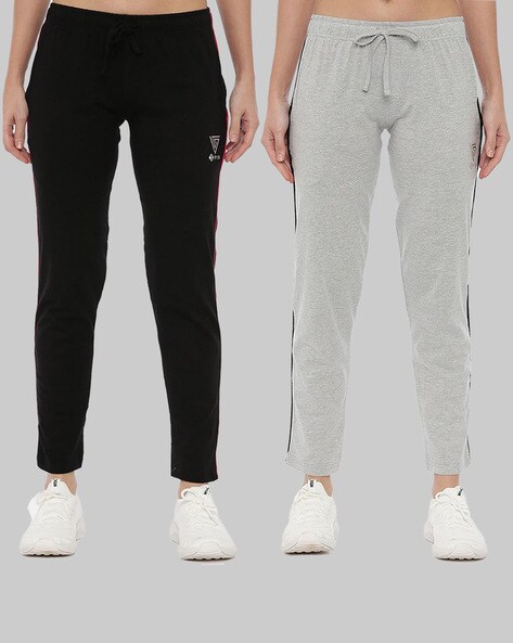 Buy Modeve Women Multicolor Solid Cotton Blend Pack of 2 Track Pants Online  at Best Prices in India - JioMart.