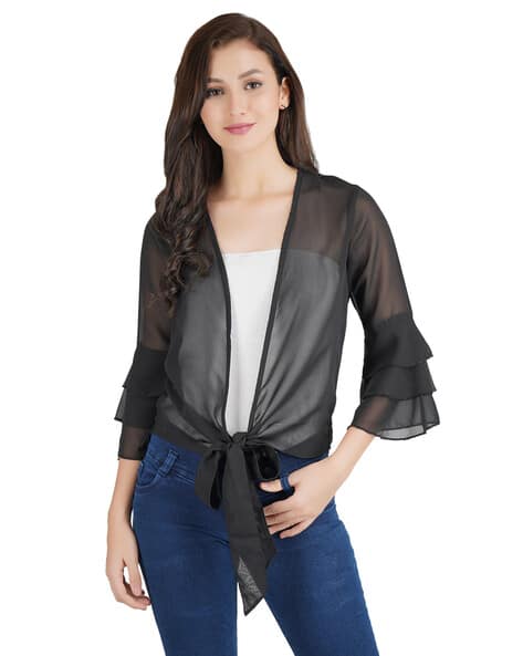 Buy Black Shrugs Jackets for Women by AOL Online