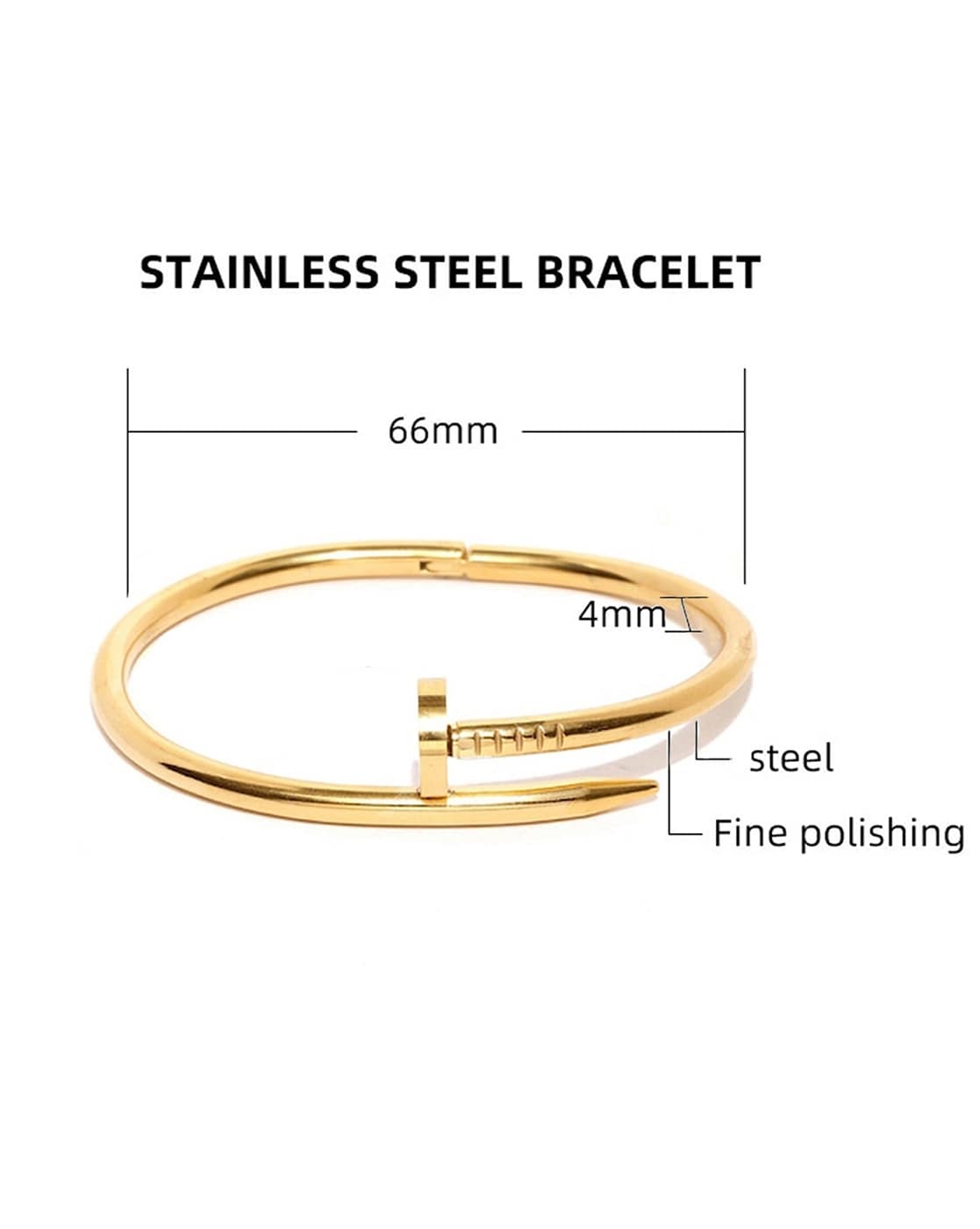 Designer Love Gold Nail Bracelet For Women And Men Stainless Steel Alloy  Armband With Diamond Bangle Bracelet Accents In Gold, Silver, And Rose From  Jewelrydesigners, $4.63 | DHgate.Com