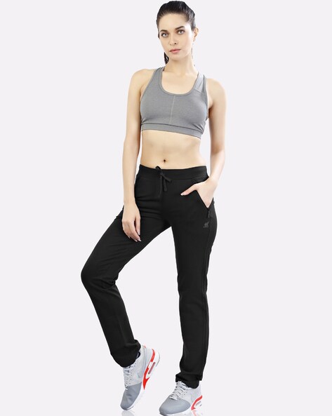 Buy Black Track Pants for Women by LAASA Online