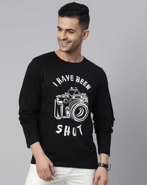 Buy Black Tshirts for Men by Bushirt Online