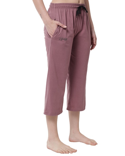Buy Fflirtygo Solid Capri for Women.Night Pyjamas for Women.Night