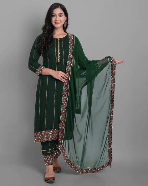 Green clearance suit women