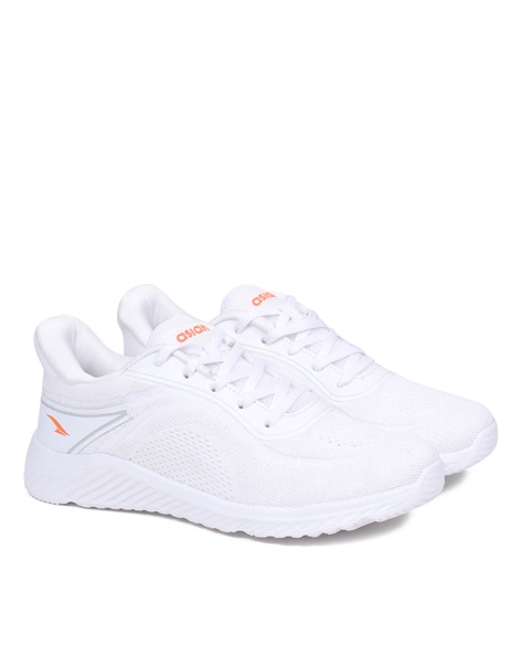 Men White Nike Sports Running Shoes, Size: 7