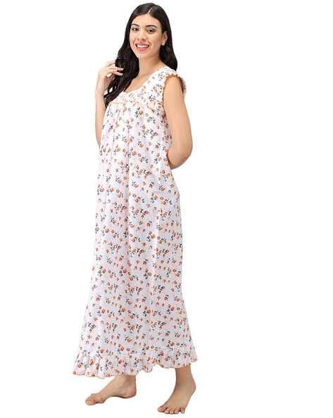 Buy online Round Neck Printed Nighty from sleepwear for Women by Secret  Wish for ₹729 at 37% off