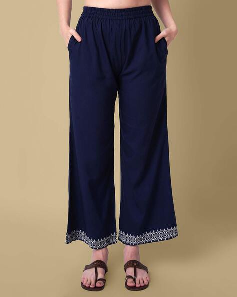 Shop Royal Blue Palazzo Pants by Prisma - Perfect for Any Occasion