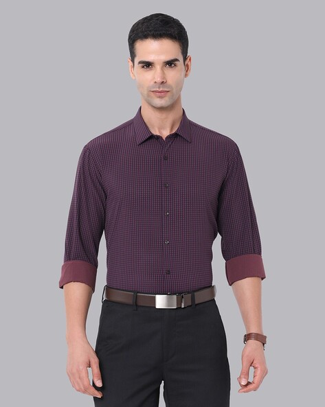 Van Heusen Checked Slim Fit Shirt