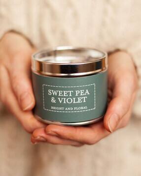 aromaticfables Sweet Pea Scented 7oz Jar Tin Candle-picture-52