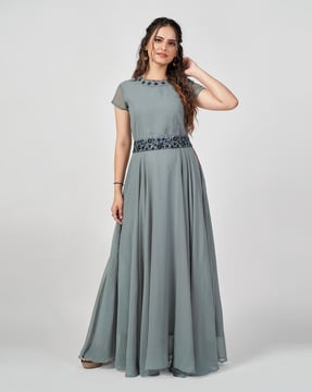 Grey colour outlet ki dress