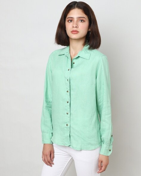 White Collared Top, Organic Cotton at Rs 2999.00