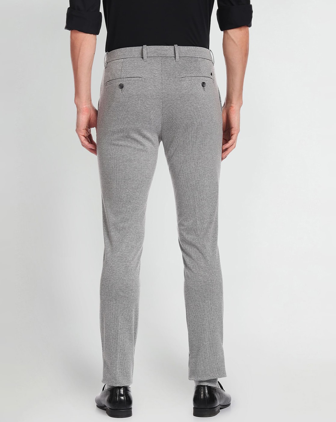 Buy Louis Philippe Black Trousers Online - 753902 | Louis Philippe