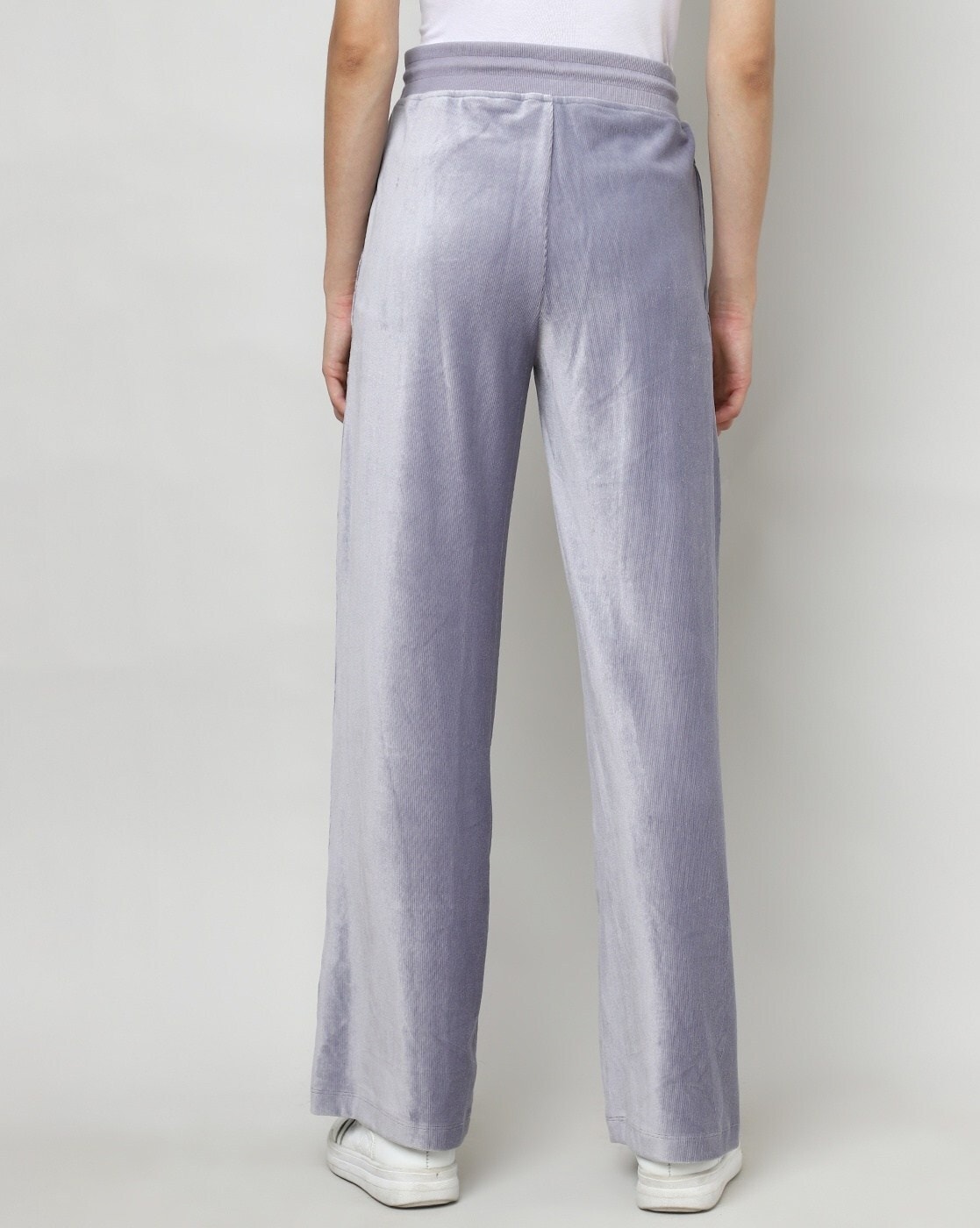 Ash Grey Wide Leg Oversized Joggers