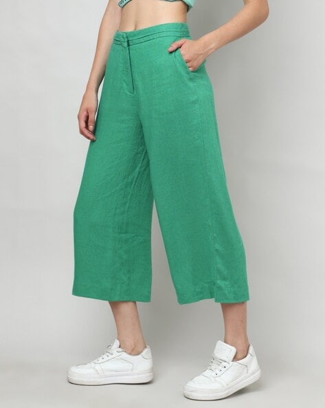 Petite High Waist Slim Leg Trousers | New Look