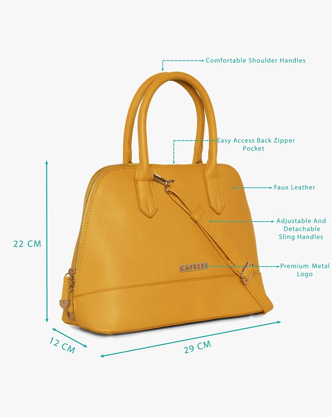 Buy Caprese Black Textured Medium Sling Handbag Online At Best Price @ Tata  CLiQ