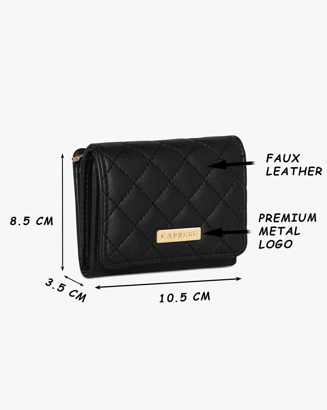 Buy Women Tri-Fold Wallet with Metal Accent Online at Best Prices in India  - JioMart.