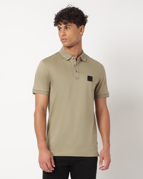 Polo Shirt BOSS Men color Beige