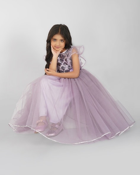 Tulle Lavender Formal Dresses Beaded Sweetheart Long Prom Dress DTP135 –  DressTok.co.uk