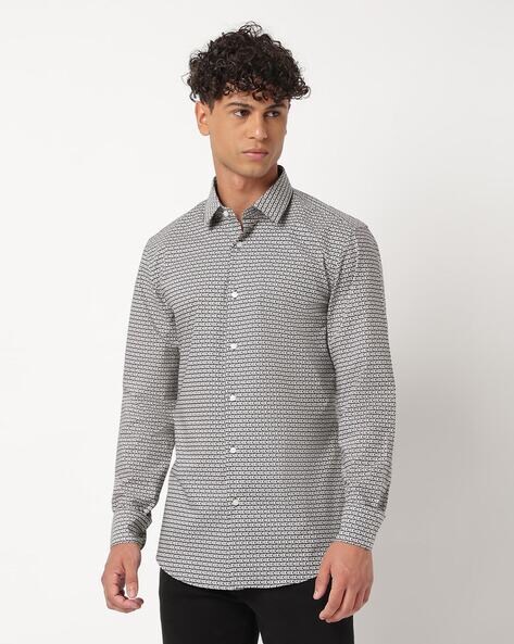 Tailored Fit Black Performance Stretch Shirt