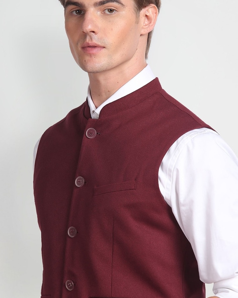 Buy Wine Blazers & Waistcoats for Men by ARROW Online | Ajio.com