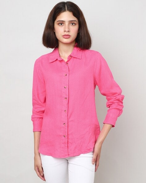 marks and spencer pink shirt