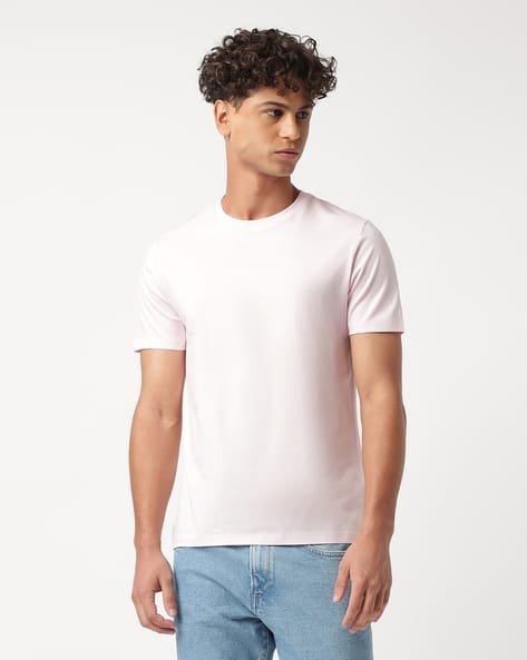 Slim Fit Cotton Round-Neck T-Shirt
