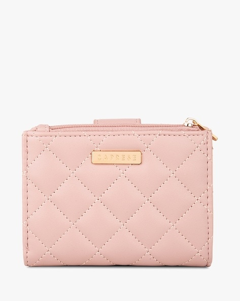 Caprese Andra Blush Pink Stitched Wallet