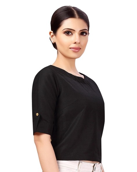 Buy Black Blouses for Women by Studio Shringaar Online