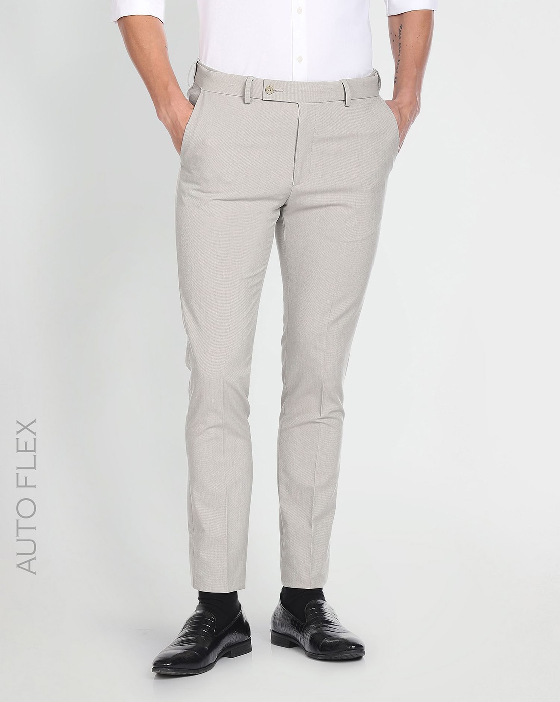 Buy Arrow Slim Fit Autoflex Trousers - NNNOW.com