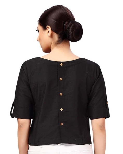 Buy Black Blouses for Women by Studio Shringaar Online