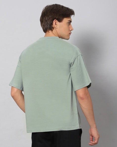 Sage Green Biowash Round Neck Unisex T-shirts – Print My Tee