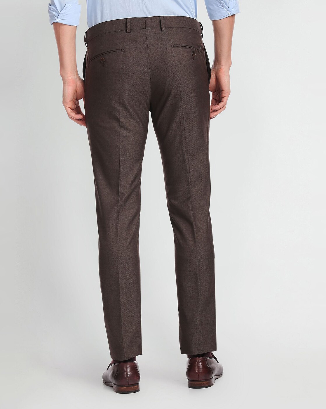 Brown trouser pants, Women's Fashion, Bottoms, Other Bottoms on Carousell