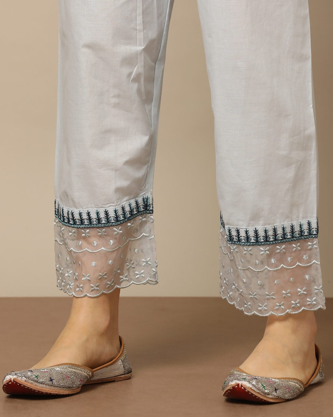 Khadi Kurti Pent and Dupatta Sets |Women Kurta Trousers dupatta Set| Khadi  pure Cotton Suit set| Brown & white combination suit | Regular wear|