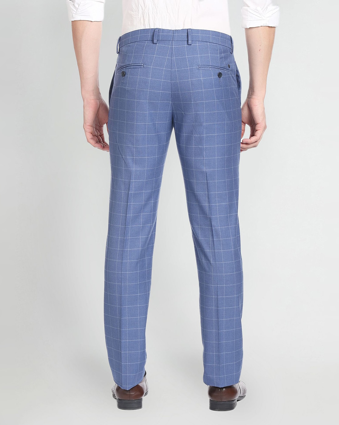 Buy Royal blue Trousers & Pants for Men by SOJANYA Online | Ajio.com